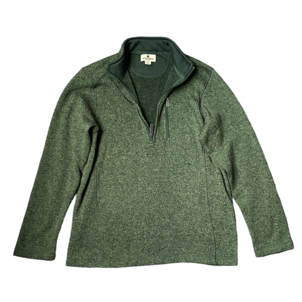 Woolrich Green 1/4 zip sweater, Size M